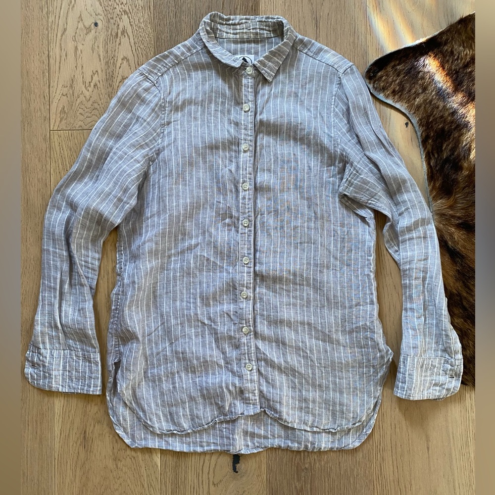 Tradlands long sleeve linen shirt medium